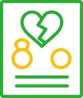 Line Two Color Design vector
