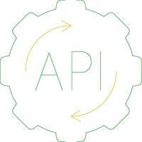 API Creative Icon Design vector