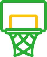 diseño de icono creativo de aro de baloncesto vector