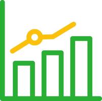 Growth Chart Creative Icon Design vector