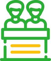 Line Two Color Design vector