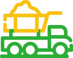 Dump Truck Creative Icon Design vector