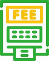 ATM Fees Creative Icon Design vector