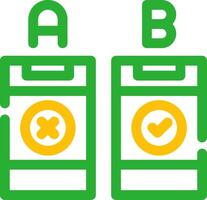 AB Testing Creative Icon Design vector