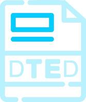 DTED Creative Icon Design vector
