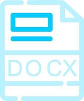 DOCX Creative Icon Design vector