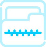 Zip Folder Creative Icon Design vector