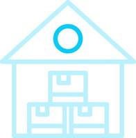 Warehouse Creative Icon Design vector