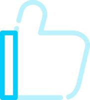 Thumbs-Up Creative Icon Design vector