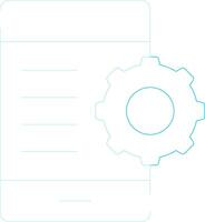 Mobile Setting Creative Icon Design vector