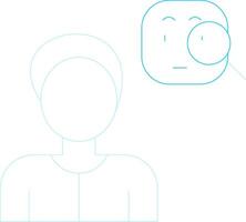 Suspicious Creative Icon Design vector