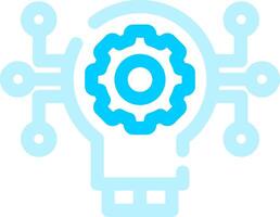 Technology Disruption Creative Icon Design vector