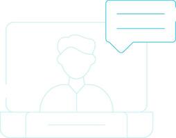 Video Conference Creative Icon Design vector