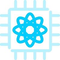 Quantum Computer Creative Icon Design vector
