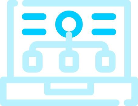 frente final desarrollo creativo icono diseño vector