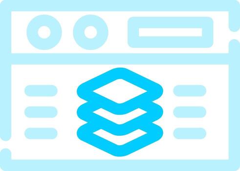 Full Stack Developer Creative Icon Design vector