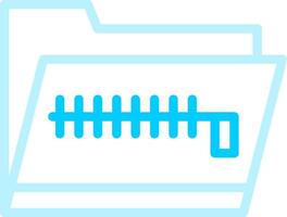 Zip Folder Creative Icon Design vector