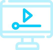 Video Player Creative Icon Design vector