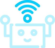 Robot Assistant Creative Icon Design vector