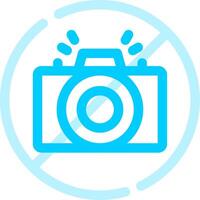 No Camera Creative Icon Design vector