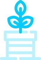 Plant Pot Creative Icon Design vector