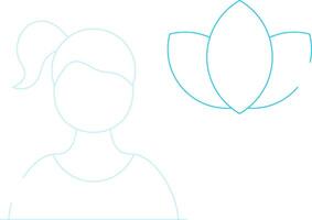 Meditation Creative Icon Design vector