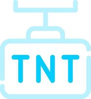 diseño de icono creativo tnt vector