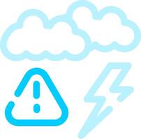 Weather Alert Creative Icon Design vector