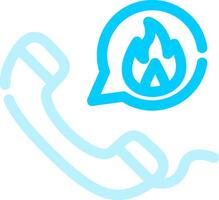 Emergency Call Creative Icon Design vector