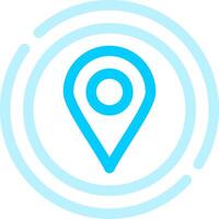 Location Pin Creative Icon Design vector