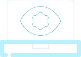 Computer Vision Creative Icon Design vector