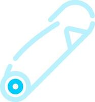 Safety Pin Creative Icon Design vector