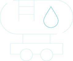 Tanker Truck Creative Icon Design vector