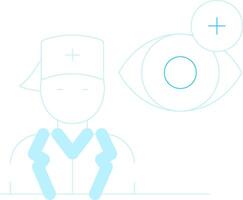 Optician Male Creative Icon Design vector