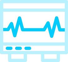 Electrocardiogram Creative Icon Design vector