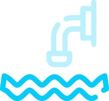 Waste Water Creative Icon Design vector