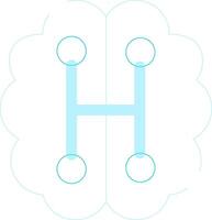 Humanoid Robot Creative Icon Design vector