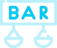 Bar Creative Icon Design vector