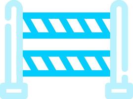 Road Blockade Creative Icon Design vector