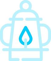 Oil Lamp Creative Icon Design vector