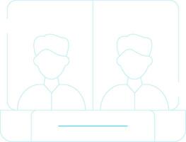 Online Meeting Creative Icon Design vector