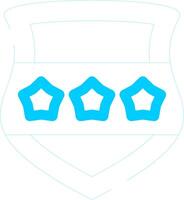 Police Shield Creative Icon Design vector