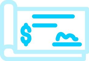 Cheque Creative Icon Design vector