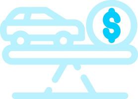 Fair Market Value Creative Icon Design vector