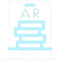 Ar Tumbling Blocks Creative Icon Design vector