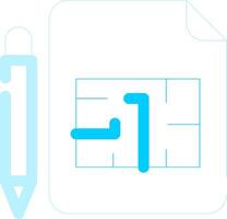 Blueprint Creative Icon Design vector