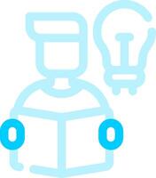 Self Learning Creative Icon Design vector