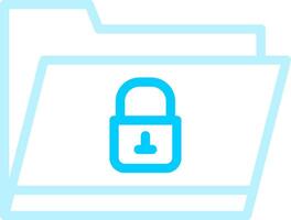 Locked Folder Creative Icon Design vector