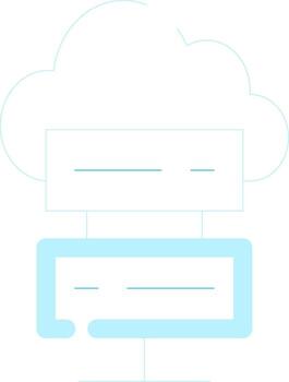 Cloud Computing Creative Icon Design vector