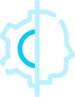 Artificial Intelligence Creative Icon Design vector